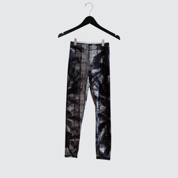 Zara Terez ZT Performance Leggings Grey palm trees - Picture 1 of 6